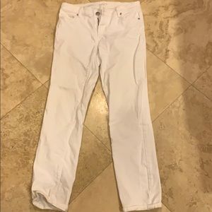 REDUCED - SELL BY 6/17 White straight jeans